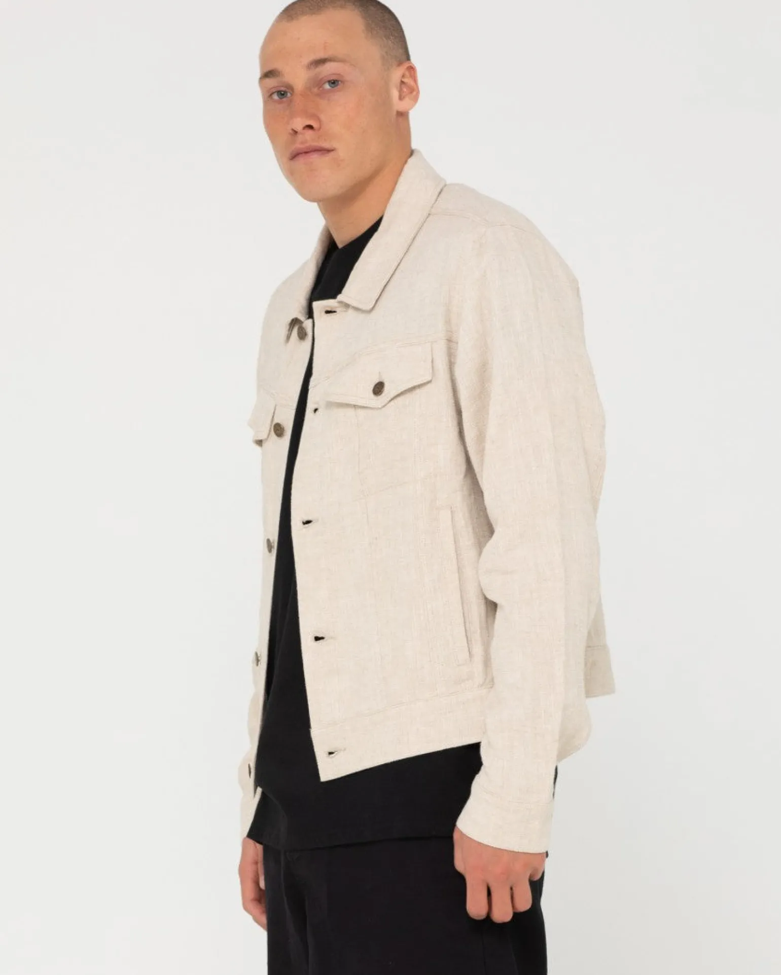 Ramie Trucker Jacket | Rusty Cheap