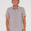 Razor Blade Short Sleeve Rayon Shirt | Rusty Best Sale
