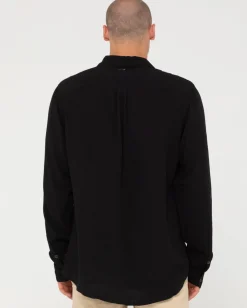 Razor Long Sleeve Rayon Shirt | Rusty Cheap