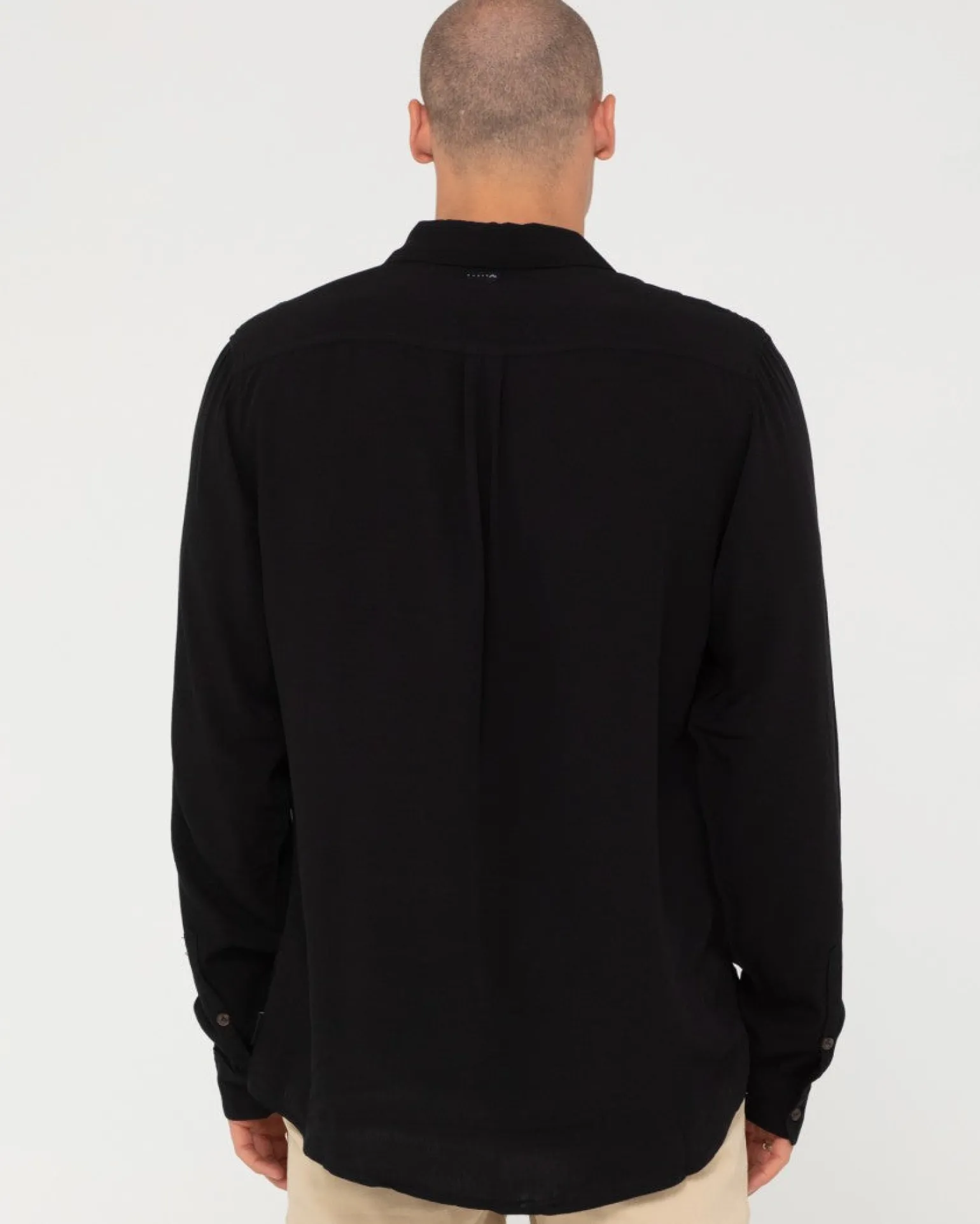 Razor Long Sleeve Rayon Shirt | Rusty Cheap