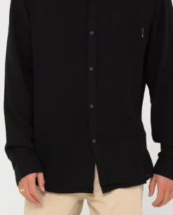 Razor Long Sleeve Rayon Shirt | Rusty Cheap