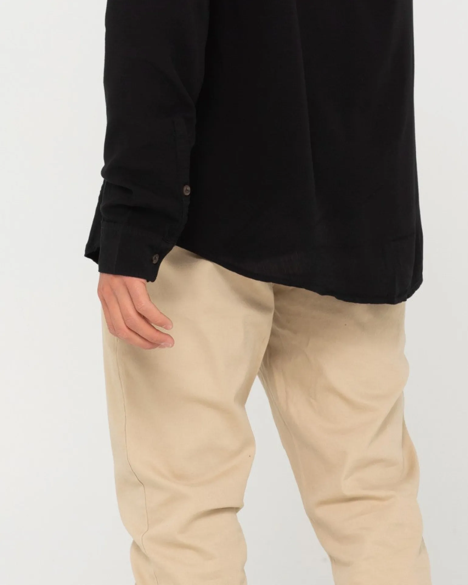 Razor Long Sleeve Rayon Shirt | Rusty Cheap
