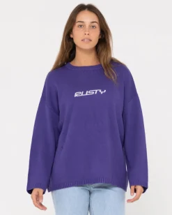 Rider Relaxed Crew Neck Knit | Rusty Outlet