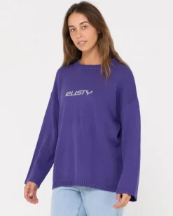 Rider Relaxed Crew Neck Knit | Rusty Outlet