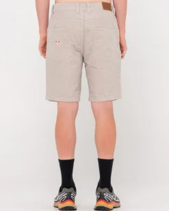Rifts 5 Pocket Vintage Wash Cord Short | Rusty Online