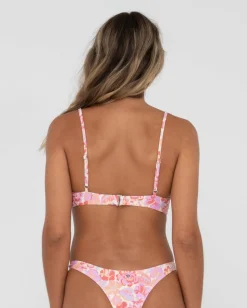 Rio Hibiscus Printed Balconette Bikini Top | Rusty Shop