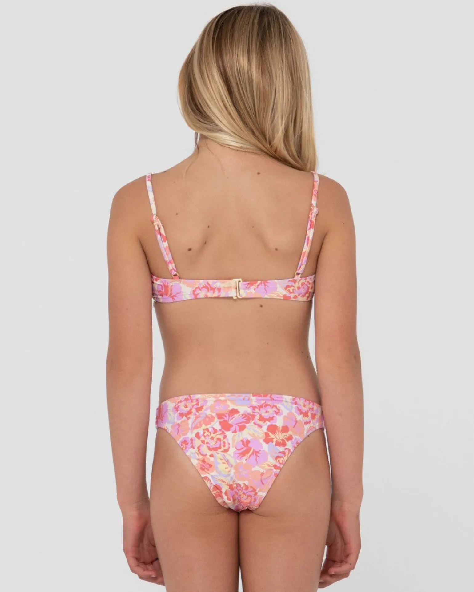 Rio Hibiscus Printed Bikini Set Girls | Rusty Flash Sale