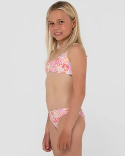 Rio Hibiscus Printed Bikini Set Girls | Rusty Flash Sale