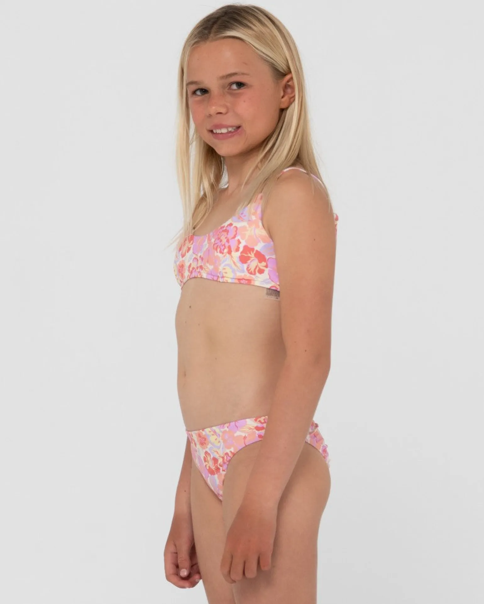 Rio Hibiscus Printed Bikini Set Girls | Rusty Flash Sale
