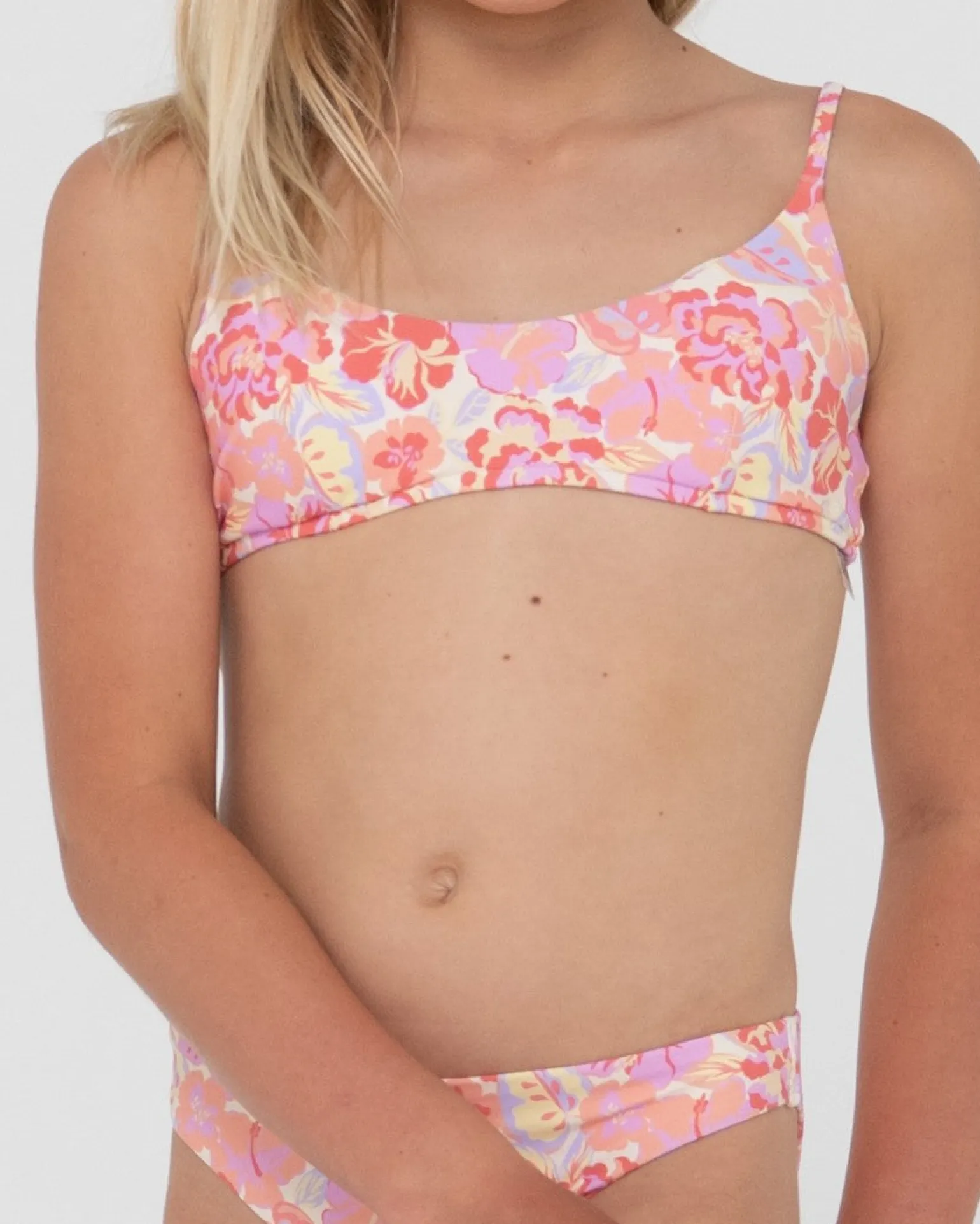 Rio Hibiscus Printed Bikini Set Girls | Rusty Flash Sale