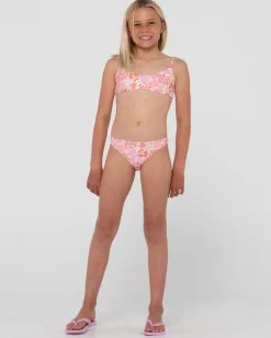 Rio Hibiscus Printed Bikini Set Girls | Rusty Flash Sale