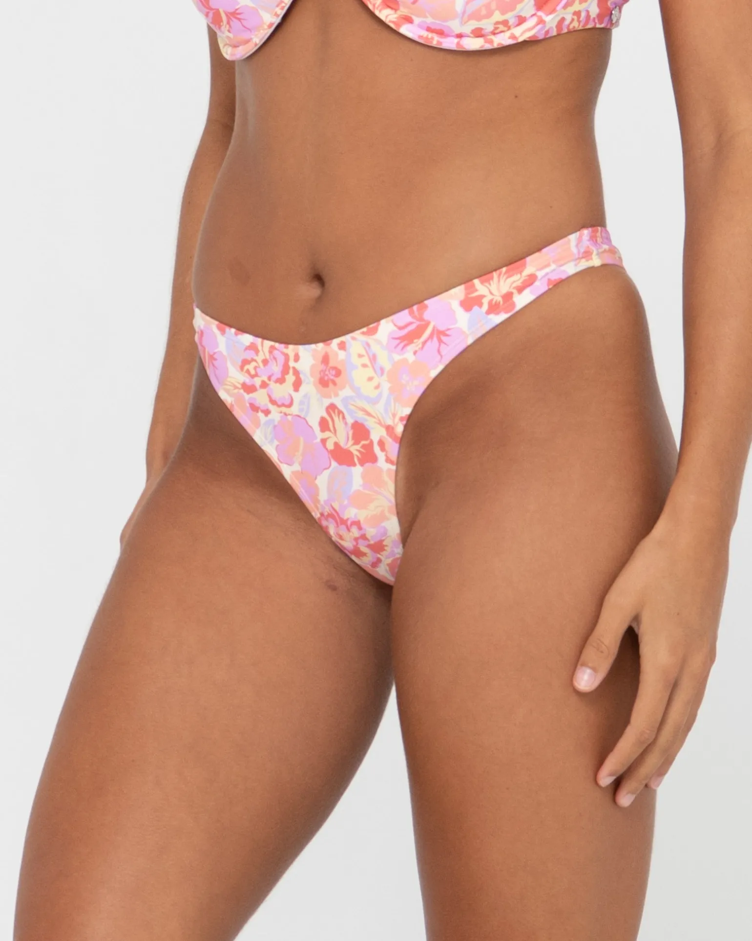 Rio Hibiscus Printed Brazilian Bikini Bottom | Rusty Best