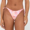 Rio Hibiscus Printed Midi Side Tie Bikini Bottom | Rusty Outlet