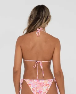 Rio Hibiscus Printed Multiway Bikini Top | Rusty Clearance