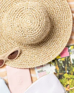 Romance Wide Brim Straw Beach Hat | Rusty Sale