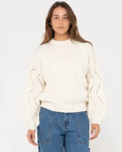 Rossie Relaxed Fit Crew Neck Knit | Rusty Hot