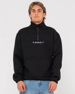 Rs Relaxed 1/4 Zip Super Fleece | Rusty Fashion