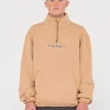 Rs Relaxed 1/4 Zip Super Fleece | Rusty Hot