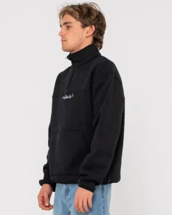 Rs Relaxed 1/4 Zip Super Fleece | Rusty Fashion