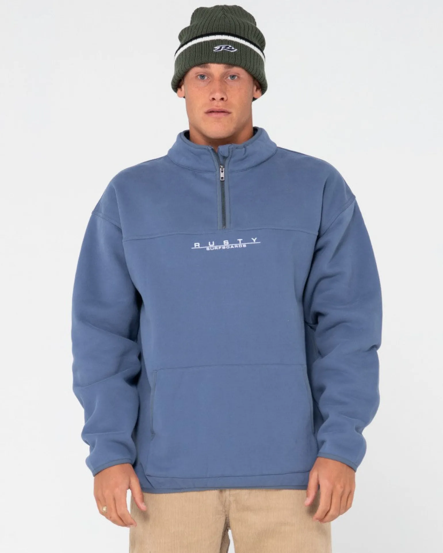 Rs Relaxed 1/4 Zip Super Fleece | Rusty Flash Sale