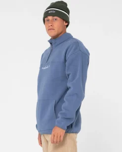Rs Relaxed 1/4 Zip Super Fleece | Rusty Flash Sale