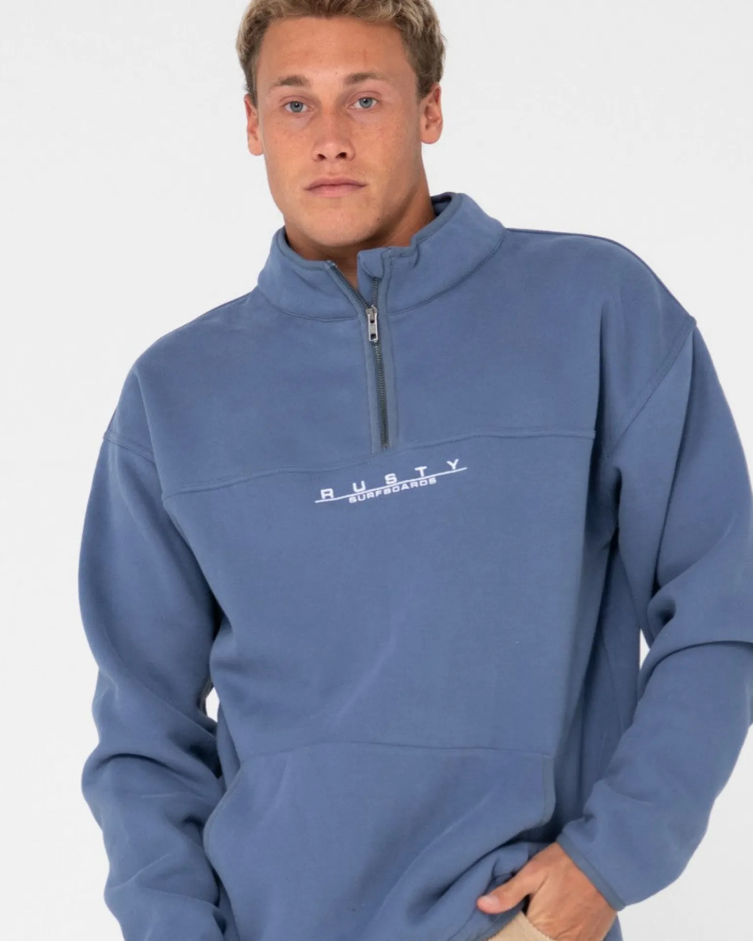 Rs Relaxed 1/4 Zip Super Fleece | Rusty Flash Sale