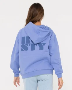 Code Oversize Zip Hooded Fleece | Rusty Sale
