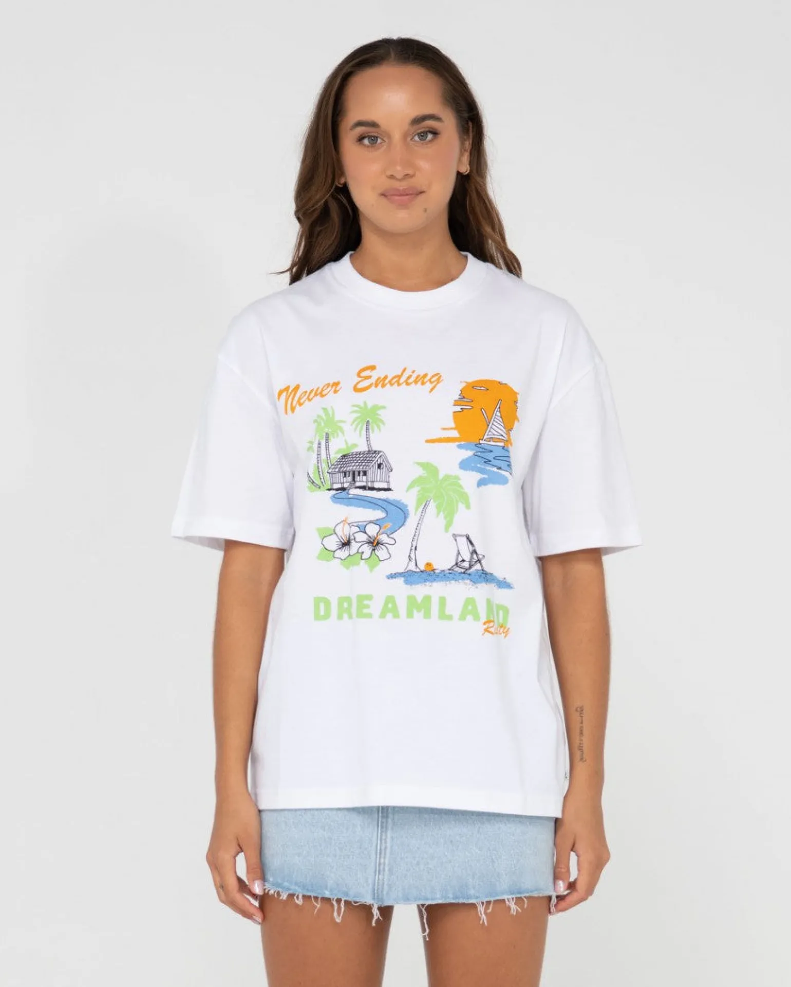 Dreamland Oversized Graphic Tee | Rusty Sale