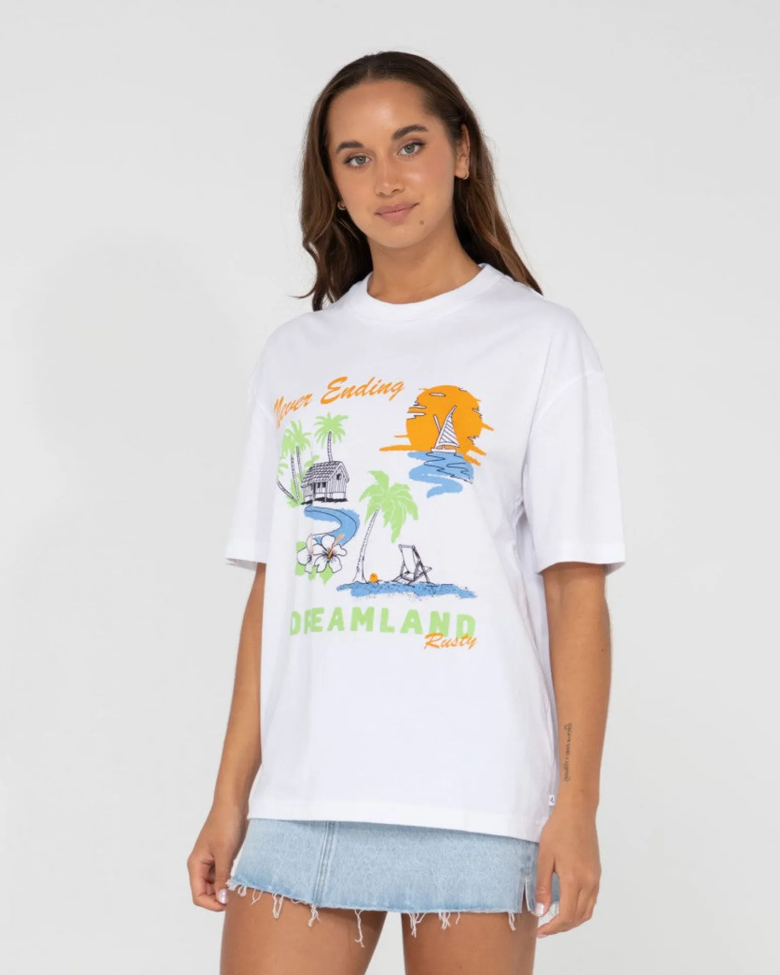 Dreamland Oversized Graphic Tee | Rusty Store