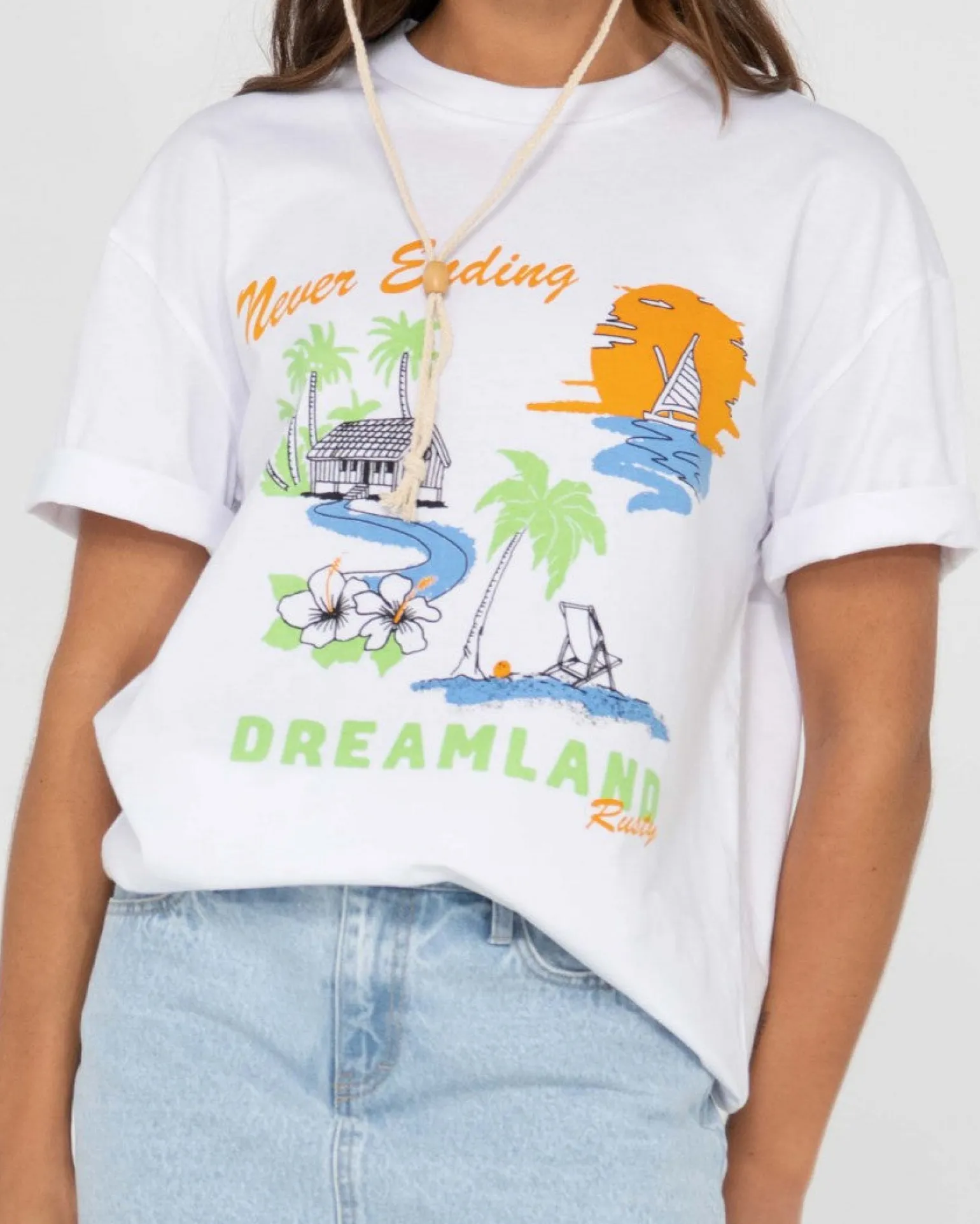 Dreamland Oversized Graphic Tee | Rusty Store