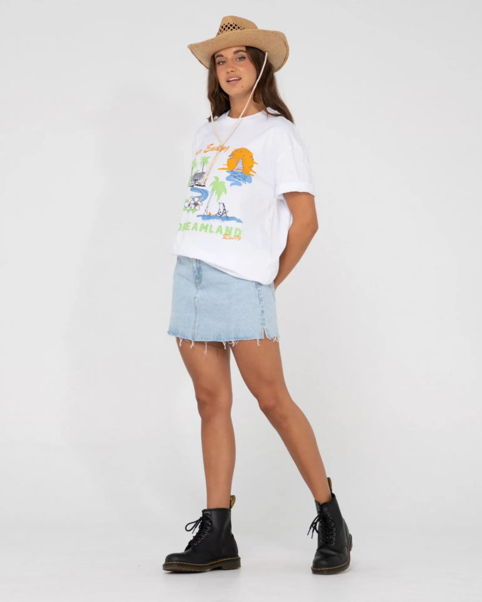 Dreamland Oversized Graphic Tee | Rusty Sale
