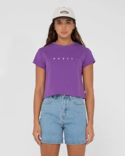 Essentials Classic Crop Tee | Rusty Store