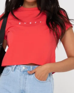 Essentials Classic Crop Tee | Rusty Fashion
