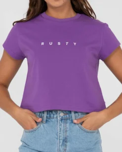 Essentials Classic Crop Tee | Rusty Store