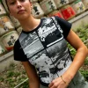 Greetings Skimmer Graphic Baby Tee | Rusty New