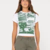 Greetings Skimmer Graphic Baby Tee | Rusty Fashion