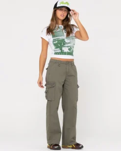 Greetings Skimmer Graphic Baby Tee | Rusty Fashion