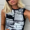 Greetings Slim Fit Graphic Tank | Rusty Sale