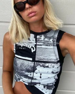 Greetings Slim Fit Graphic Tank | Rusty Sale