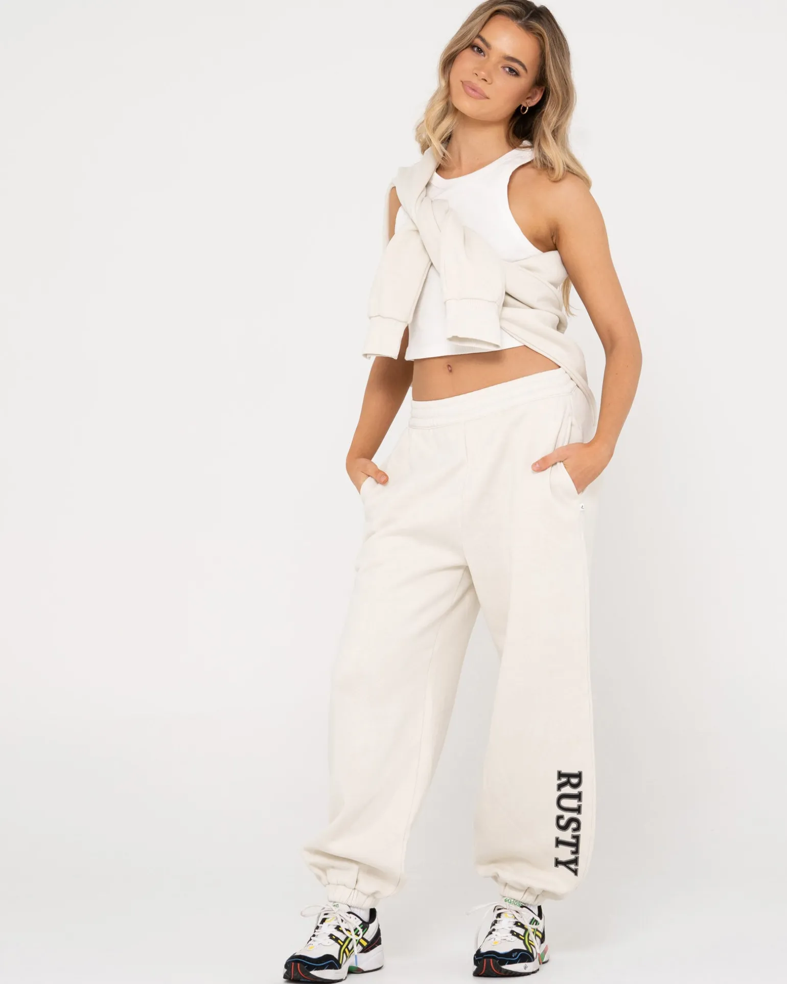 High Waisted Oversize Trackpant | Rusty Sale