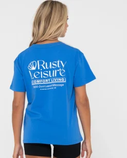 Leisure Relaxed Fit Tee | Rusty Hot