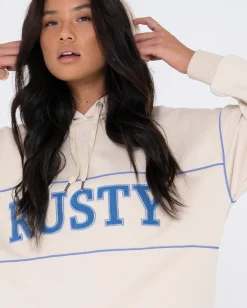 Line Oversize Hooded Fleece | Rusty Outlet