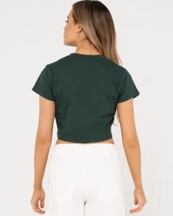 Line Short Sleeve Baby Tee | Rusty Shop