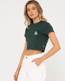 Line Short Sleeve Baby Tee | Rusty Shop