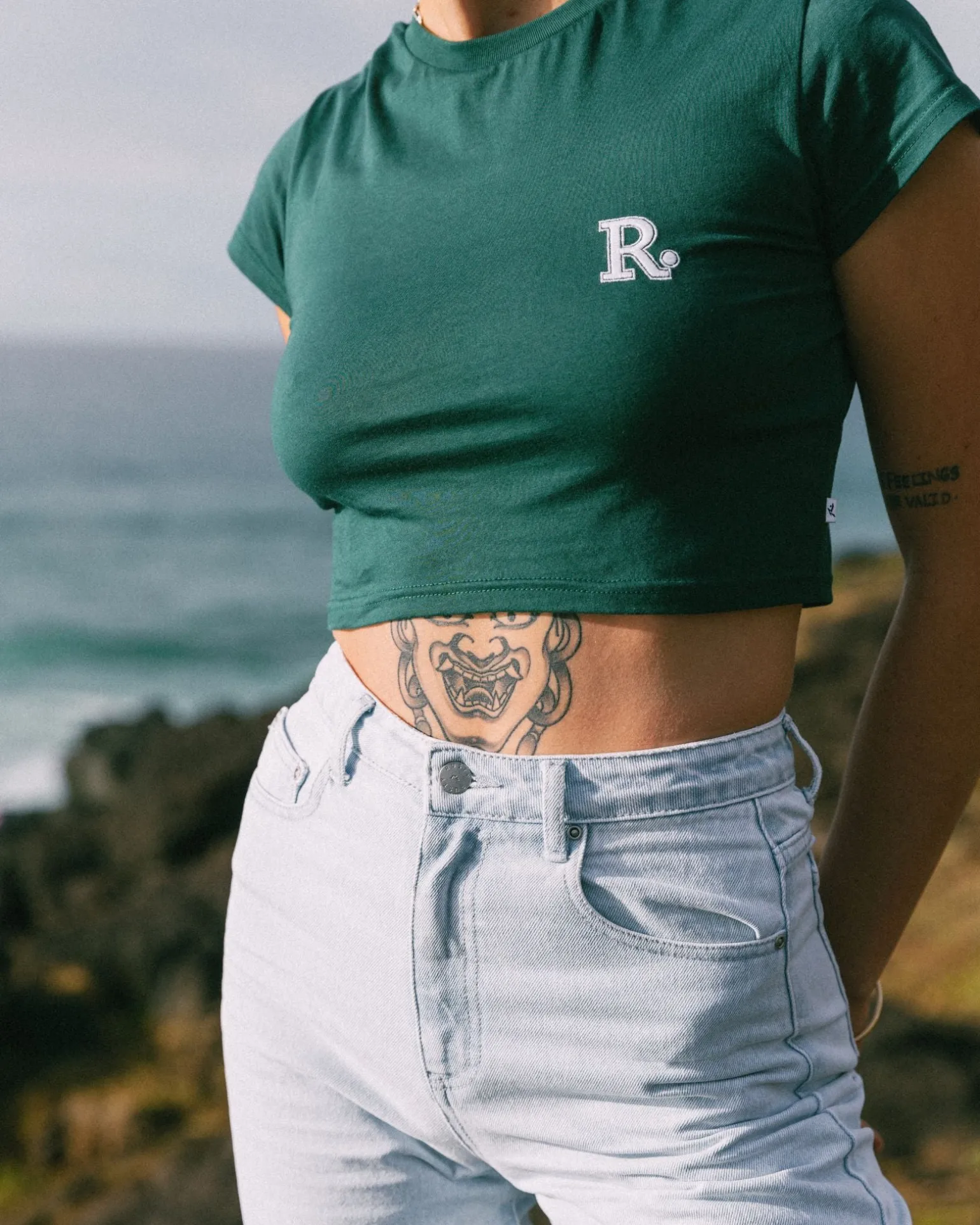 Line Short Sleeve Baby Tee | Rusty Shop
