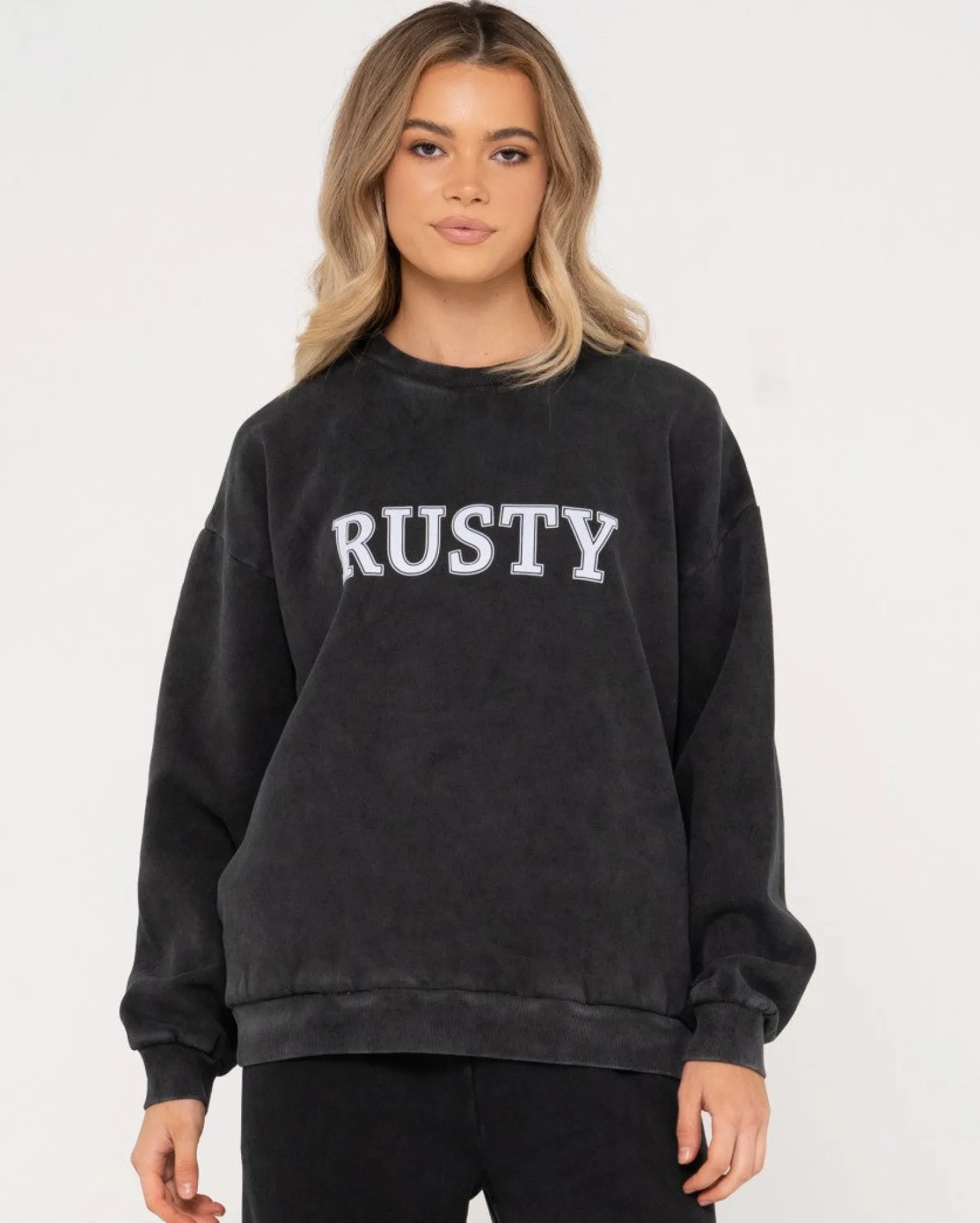 Oversize Crew Fleece | Rusty Cheap