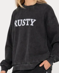 Oversize Crew Fleece | Rusty Cheap