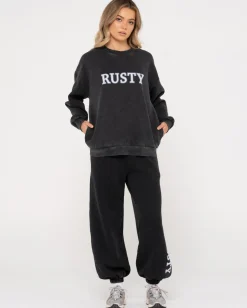 Oversize Crew Fleece | Rusty Cheap