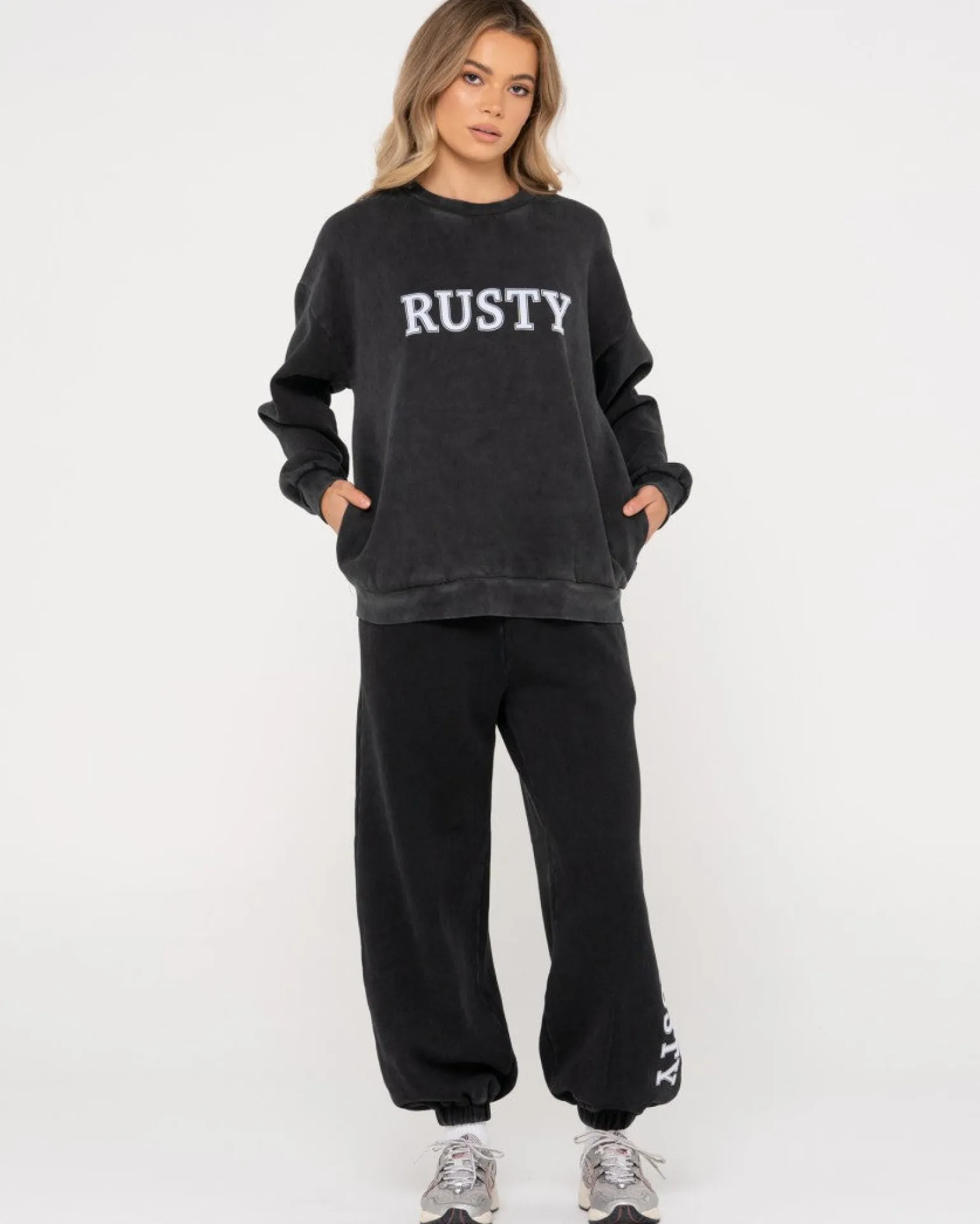 Oversize Crew Fleece | Rusty Cheap