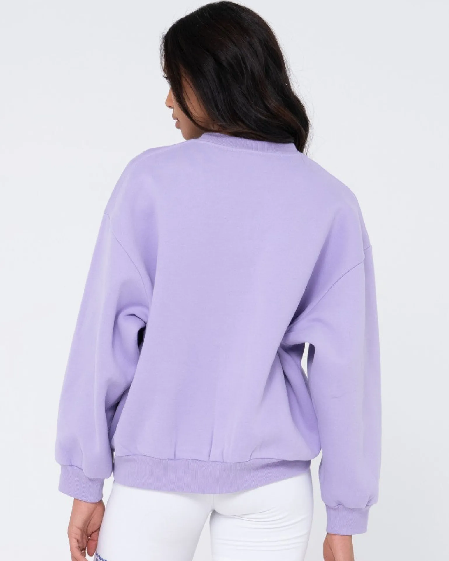 Script Oversize Crew Neck Fleece | Rusty Sale